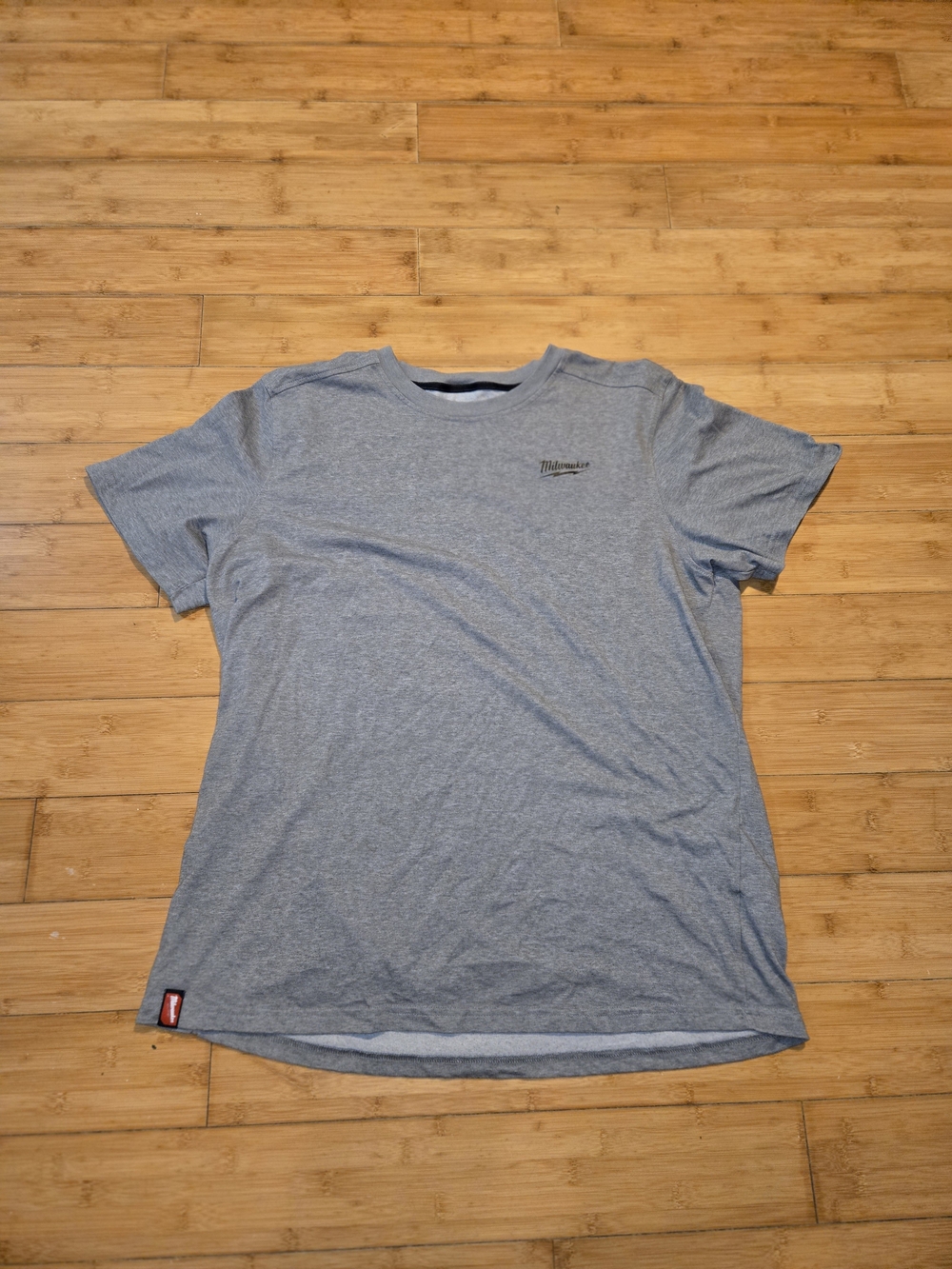 Milwaukee FreeFlex Shirt Men XL Gray Crewneck Short Sleeve Workwear Comfort